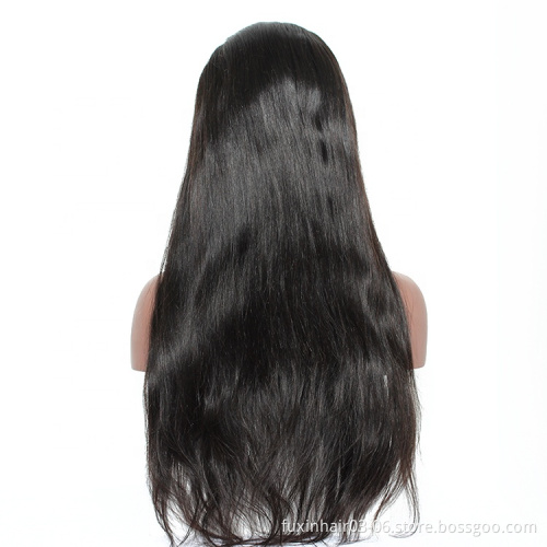 Overnight Delivery Raw Indian Hair Long Straight Virgin Perruque Indetectable Full Lace Wig Vendor Transparent Lace Wig Straight